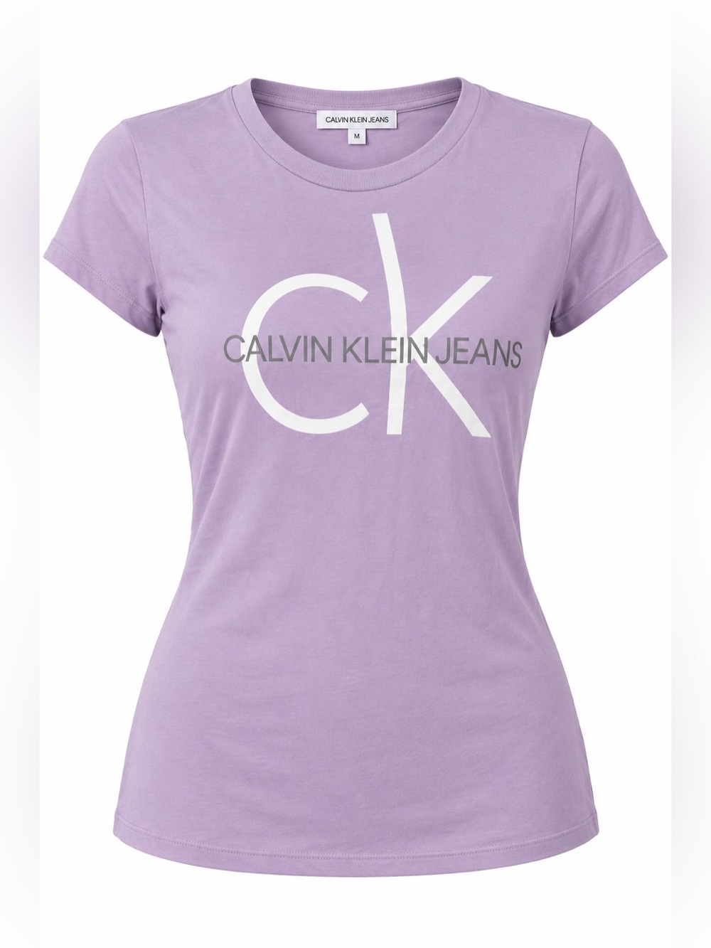 Calvin Klein Jeans Lavender CK Logo Graphic T-Shirt Women’s Medium